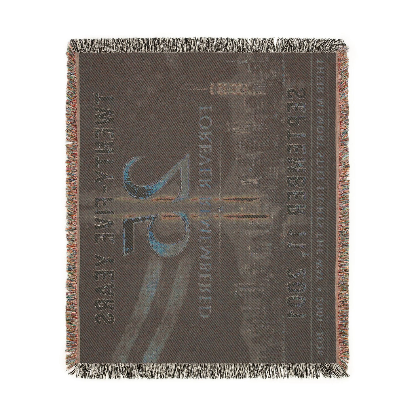 Woven Blanket — "Twenty-Five Years: Forever Remembered" 9/11 Memorial Throw