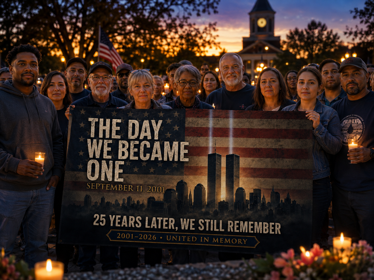 Memorial Flag — "The Day We Became One" 9/11 Tribute Double-Sided